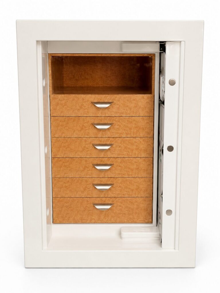 Traum Safe - Cosmopolitan I-36 White with Natural Bird's eye maple